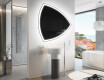 Unregelmäßiger asymmetrischer Spiegel mit LED Beleuchtung T222 #9