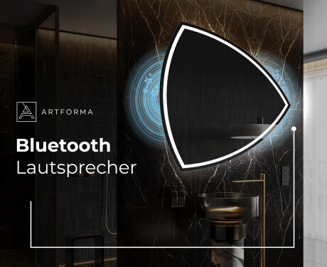 Unregelmäßiger asymmetrischer Spiegel mit LED Beleuchtung T223 #5