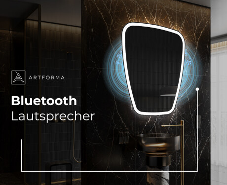 Unregelmäßiger asymmetrischer Spiegel mit LED Beleuchtung Z223 #5
