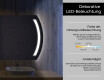 Abgerundeter Badspiegel mit LED Beleuchtung L67 #4