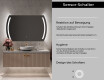 Abgerundeter Badspiegel mit LED Beleuchtung L67 #6