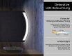 Abgerundeter Badspiegel mit LED Beleuchtung L68 #4