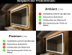 Abgerundeter Badspiegel mit LED Beleuchtung L143 #2