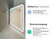 Abgerundeter Badspiegel mit LED Beleuchtung L145 #10