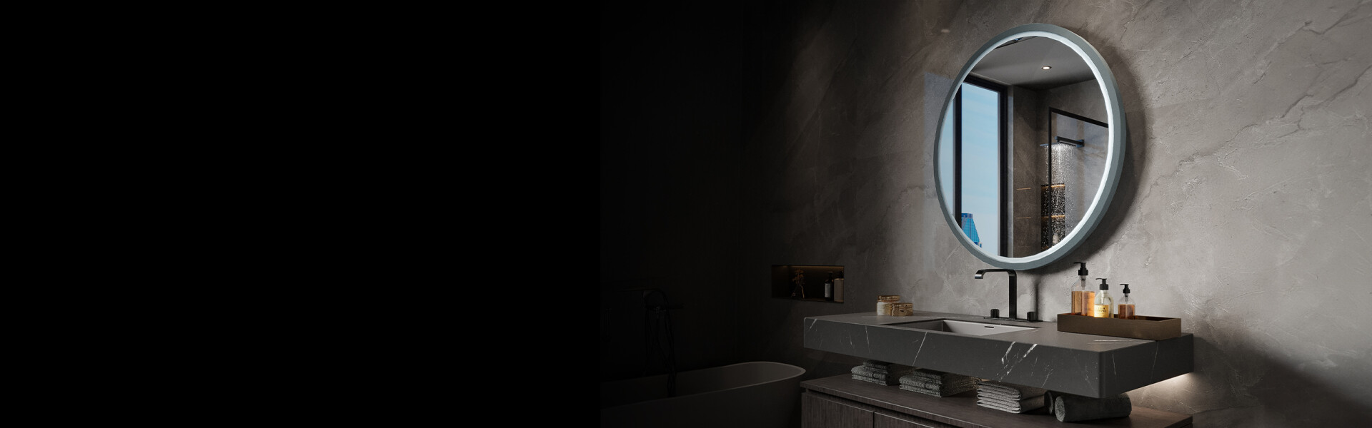 Spiegel mit MDF-Rahmen